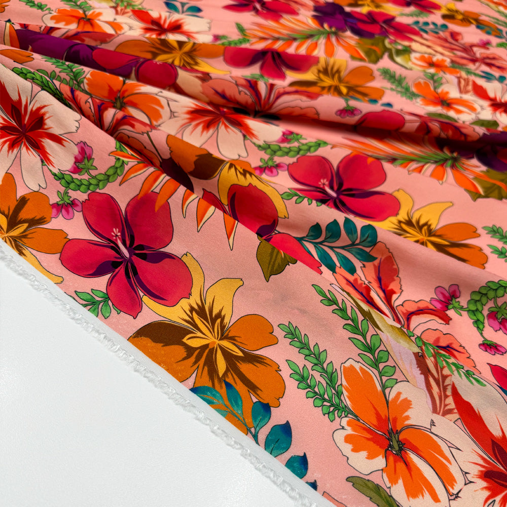 Tissu Rayonne - Floral Tropical, Esotico