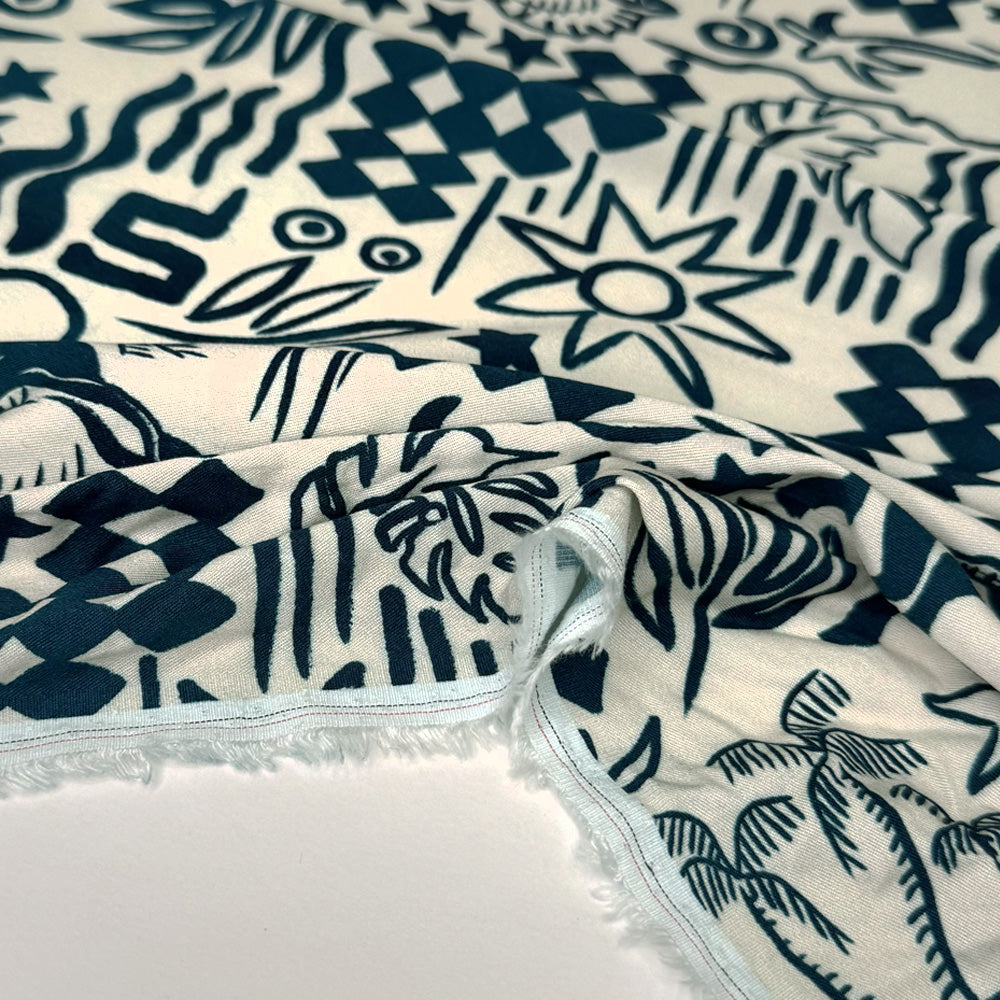 Tissu Twill, Viscose Stretch - Vanna
