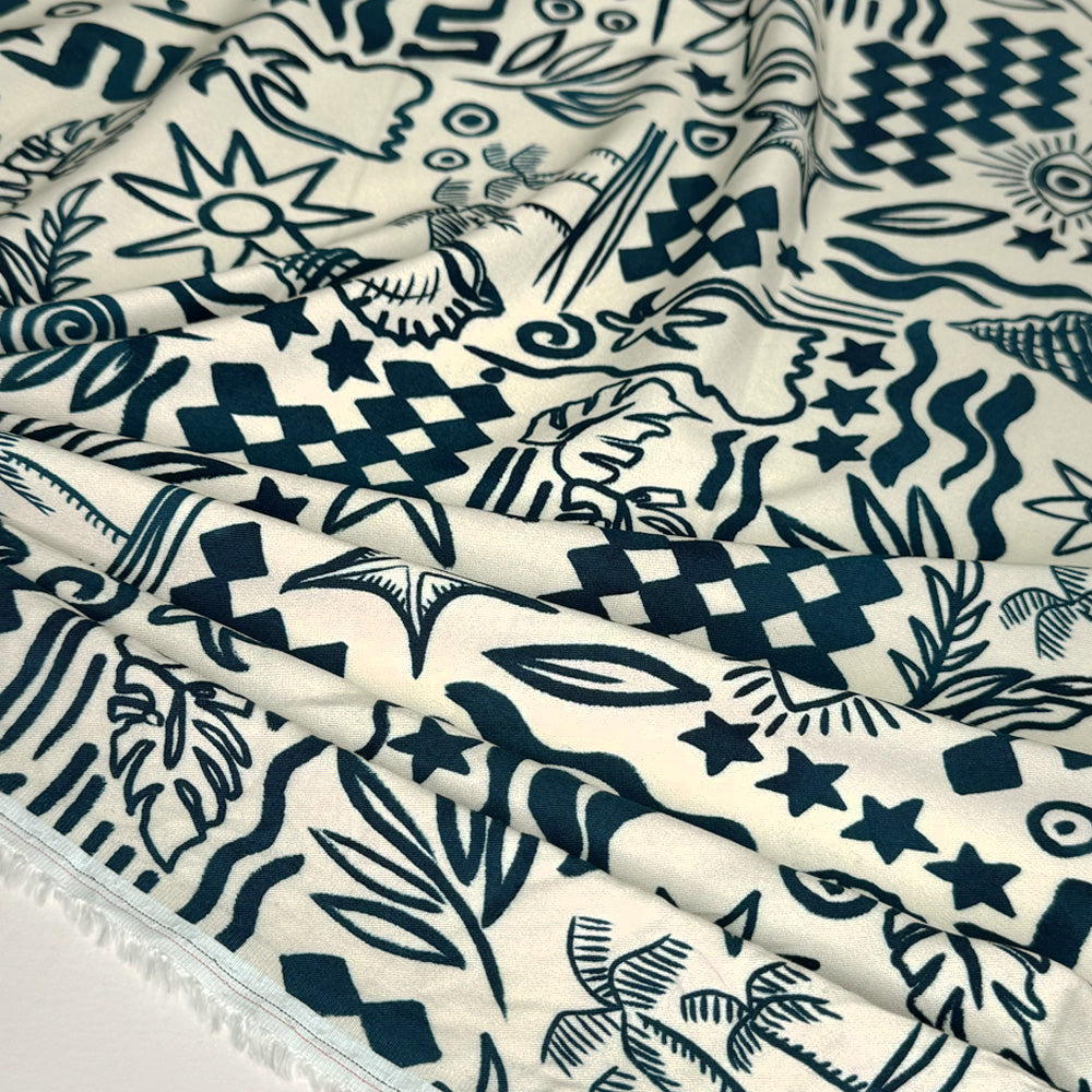 Tissu Twill, Viscose Stretch - Vanna