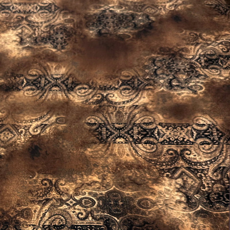 Tissu Velours Côtelé Stretch, Coton - Cachemire, Carmino