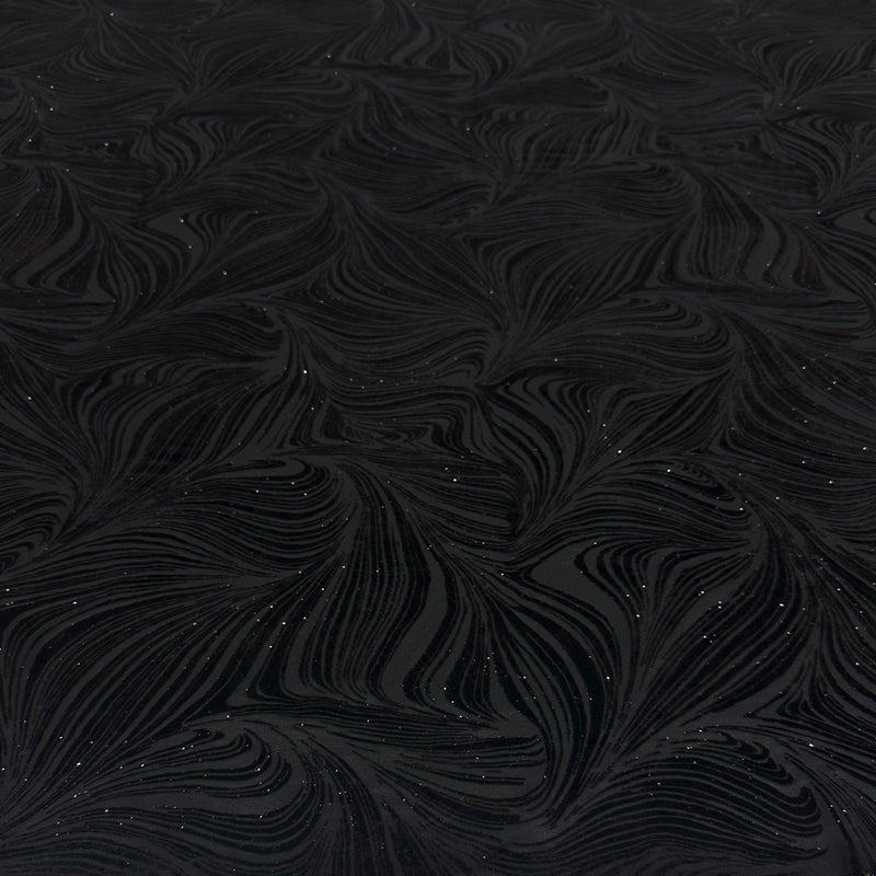 Tissu Floqué  Velours - Métallisé Abstrait, Velistra