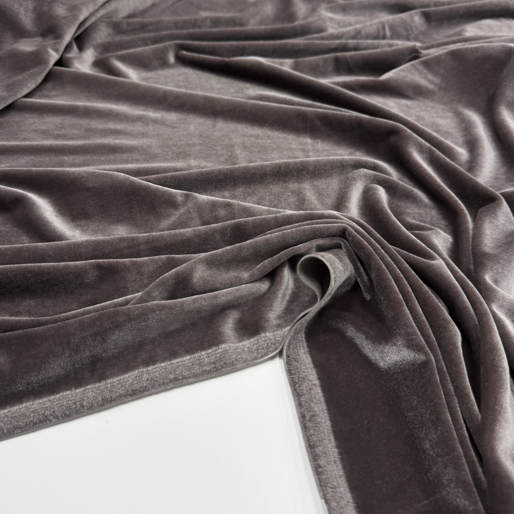Tissu Maille Velours Stretch - Tetro