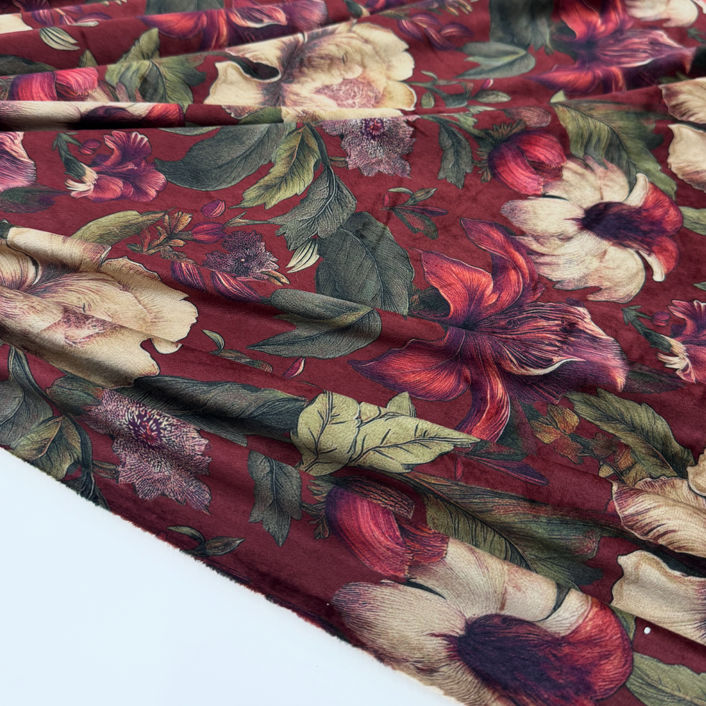 Tissu Velours Lisse Stretch - Mathilda