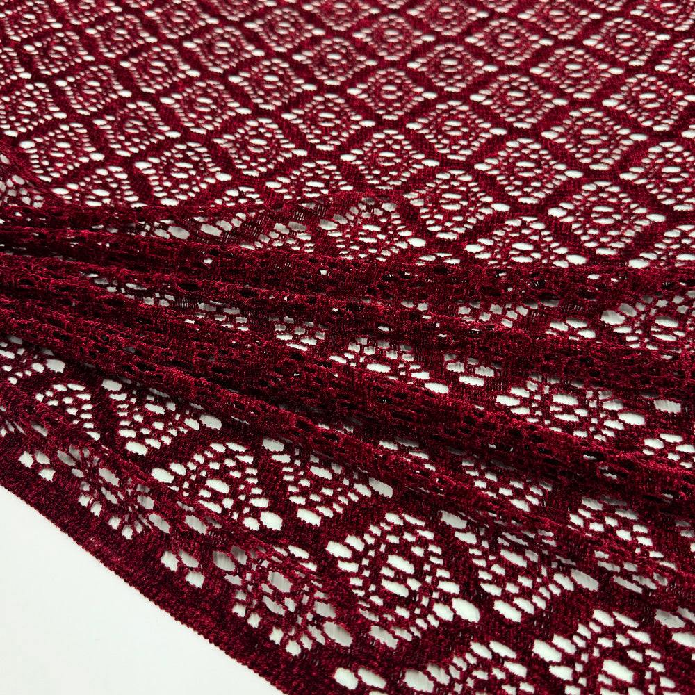 Tissu Dentelle Velours Maille Macramé - Pendolo