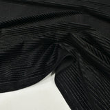 Tissu Velours Stretch - Métallisé Rayé, Striada