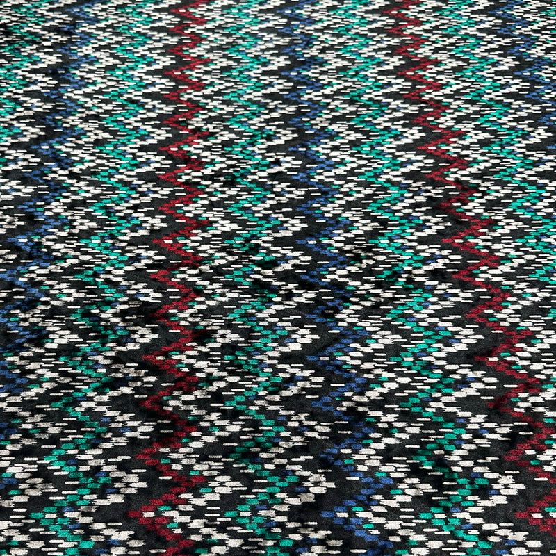 Tissu Velours Lisse Stretch - Géométrique, Lumiro