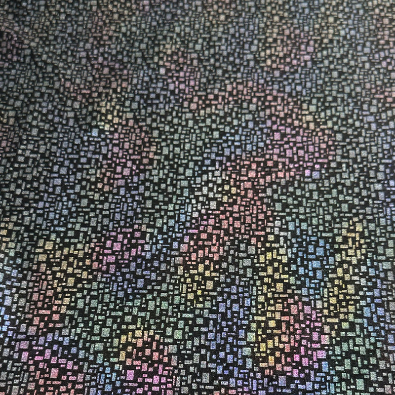 Tissu Velours Stretch - Métallisé Géométrique, Vincenta