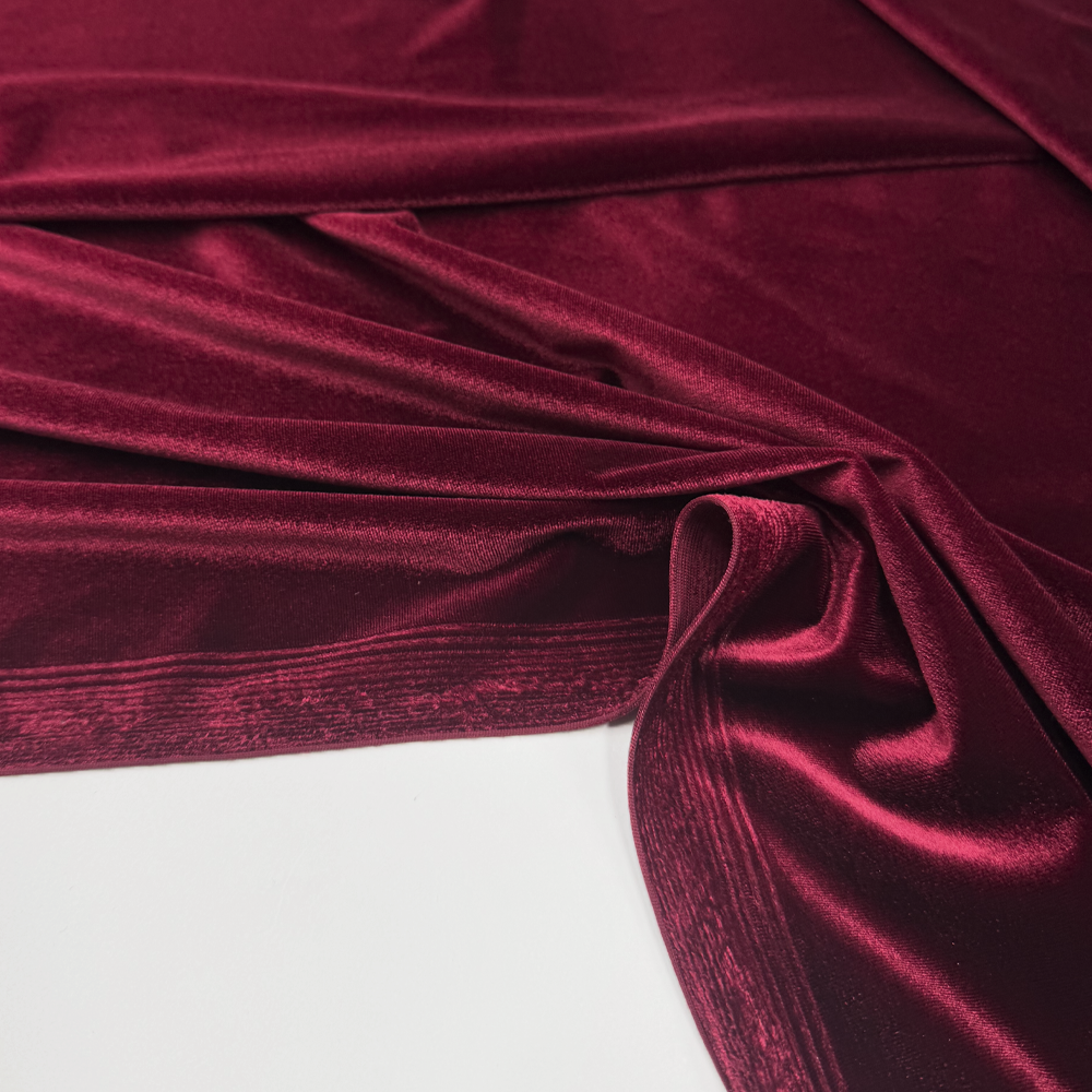 Tissu Maille Velours Stretch - Tetro