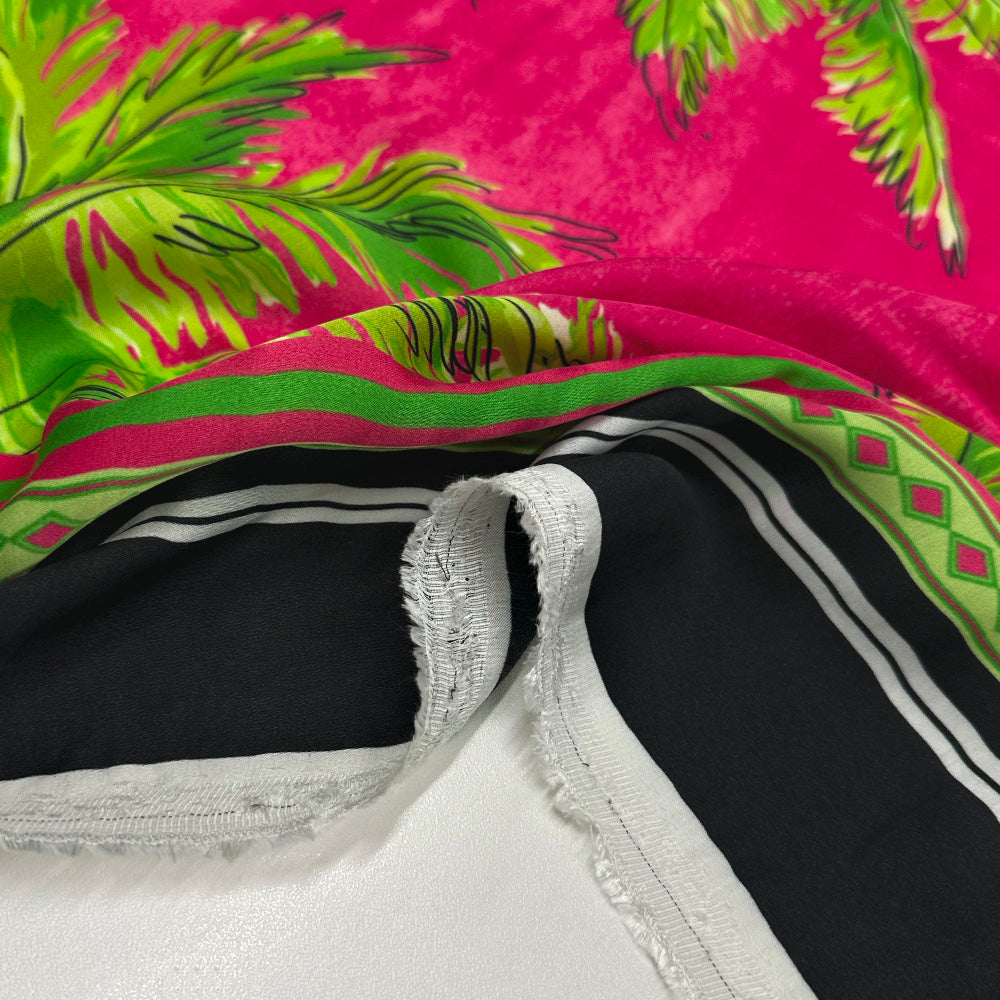 Tissu Satin, Viscose - Tropical, Palmarosa
