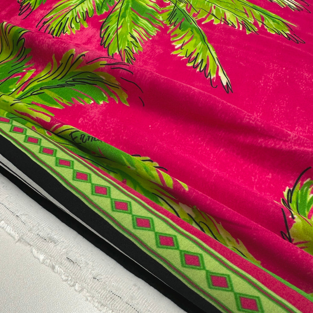 Tissu Satin, Viscose - Tropical, Palmarosa