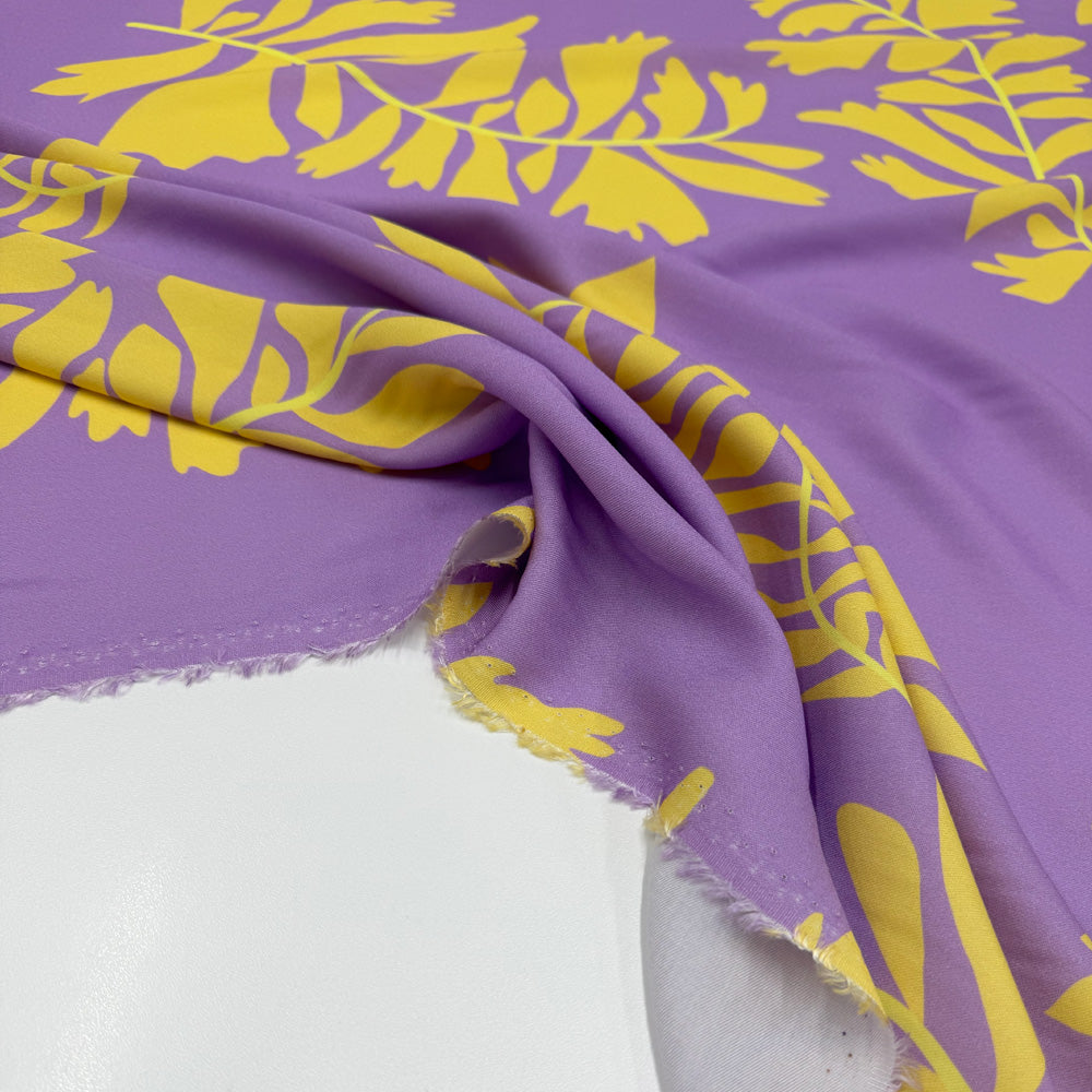 Tissu Twill Viscose - Floral, Palmetta