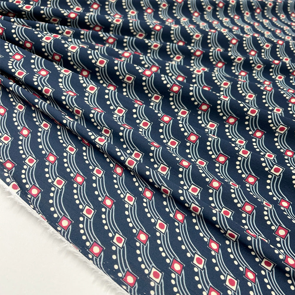 Tissu Crêpe, Viscose - Géométrique, Armonia