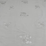 Tissu brodé, Paillettes Coton - Floral, Lumia