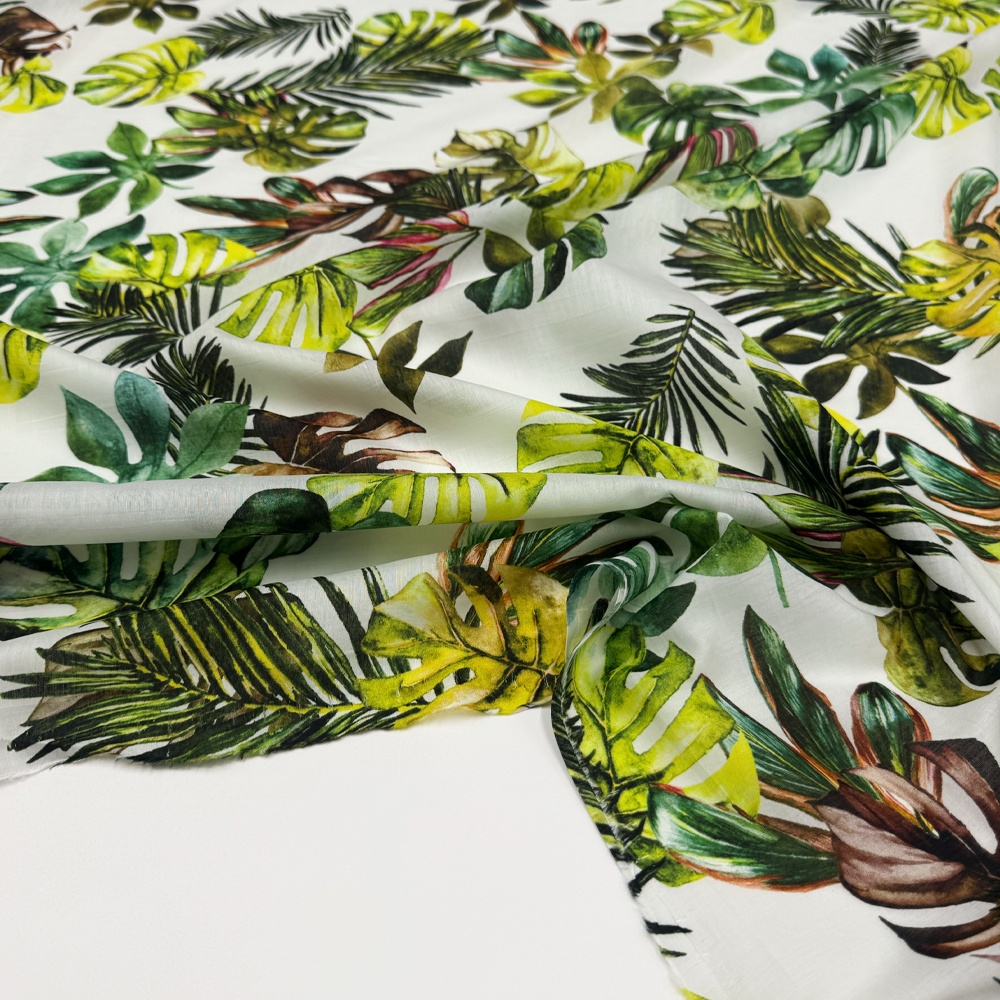 Tissu Voile, Coton et Soie - Tivion