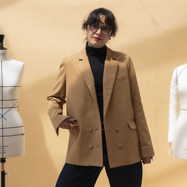 Kit Couture CAP Tailleur, Gabardine Coton - Veste industrielle Greta