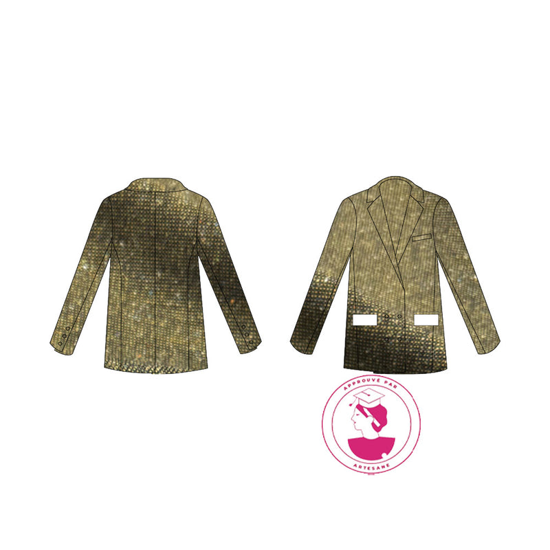 Kit Couture CAP Tailleur, Tweed Laine - Veste Traditionnelle