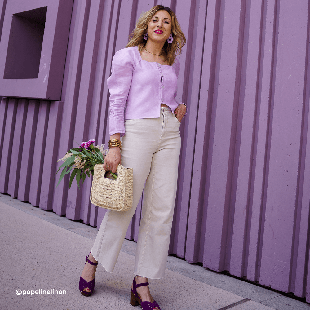 Tissu Organdi, Lin - Divers col, Monolit