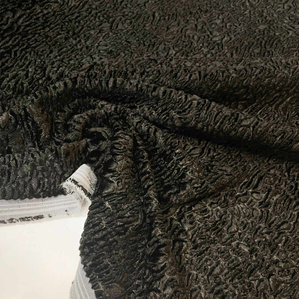 Eco fur, Astrakan - Black, Persiano