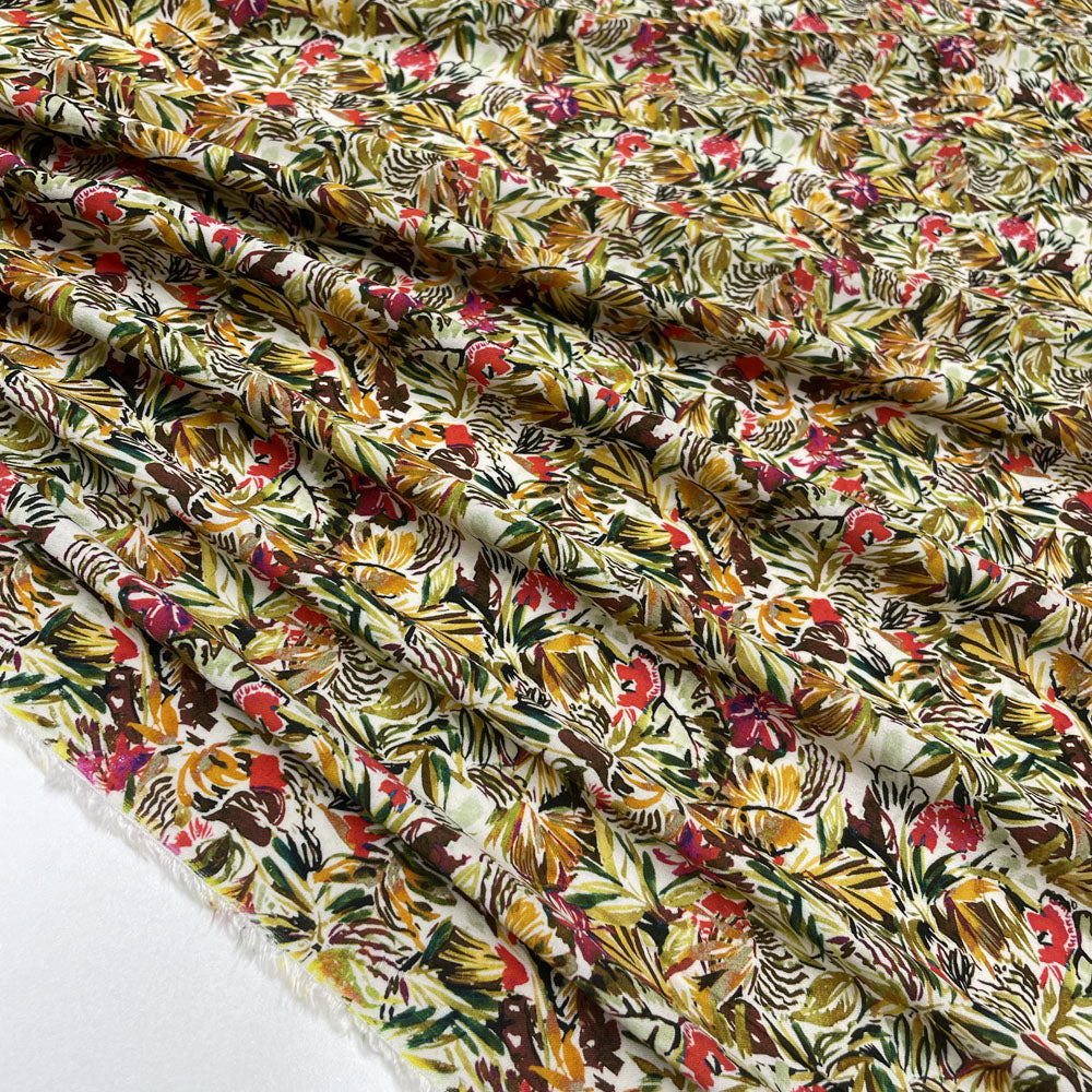 Tissu Crêpe, Viscose - Floral, Flora