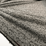Tissu Tweed - Chevrons Noir, Lorreto