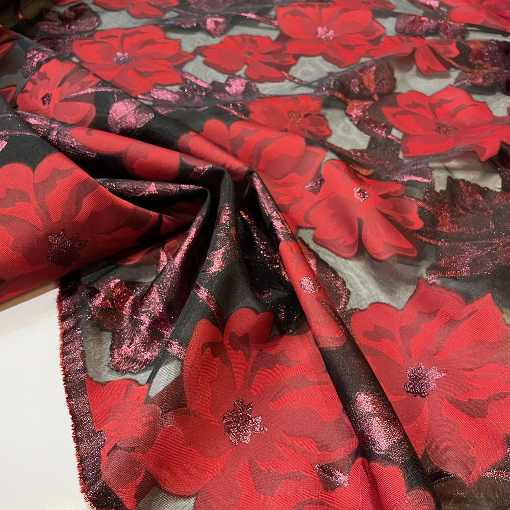 Tissu Organza Floral - Floral, Renetta