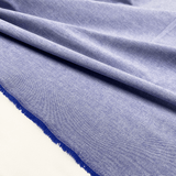 Tissu Chambray de Coton Bleu Made in Italy, à retrouver sur tessuti.fr