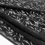Tissu Guipure Velours Noir Made in Italy, à retrouver sur tessuti.fr