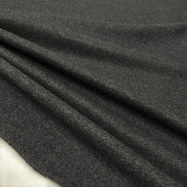 Tissu poids manteau laine Anthracite Made in Italy, à retrouver sur tessuti.fr