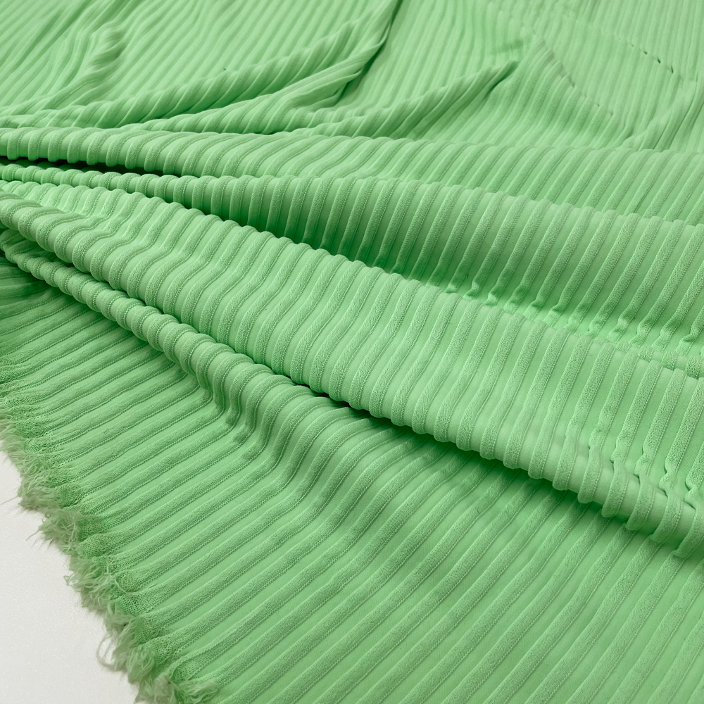 Tissu Jersey, Lycra Maillot Façonné - texturé, smeralda