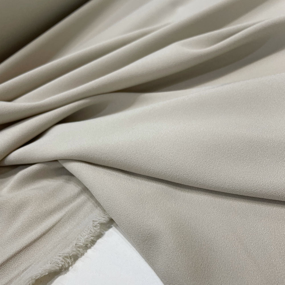 Tissu Crêpe, Polyester Recyclé - Ciment, Woking