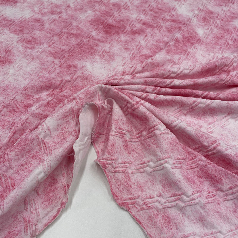 Tissu Jersey, Lycra Maillot - Tie-and-dye Texturé, Chiara
