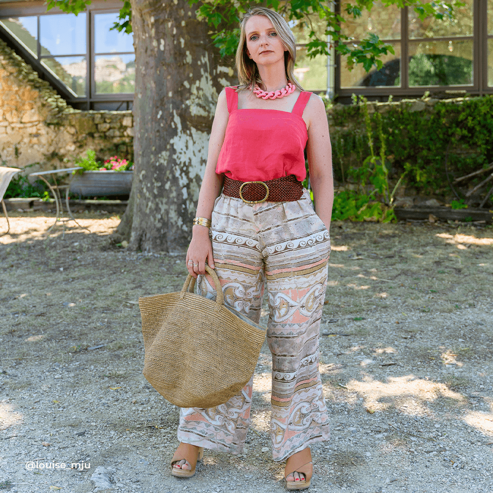 Tissu Lin Viscose - Ethnique, Lio