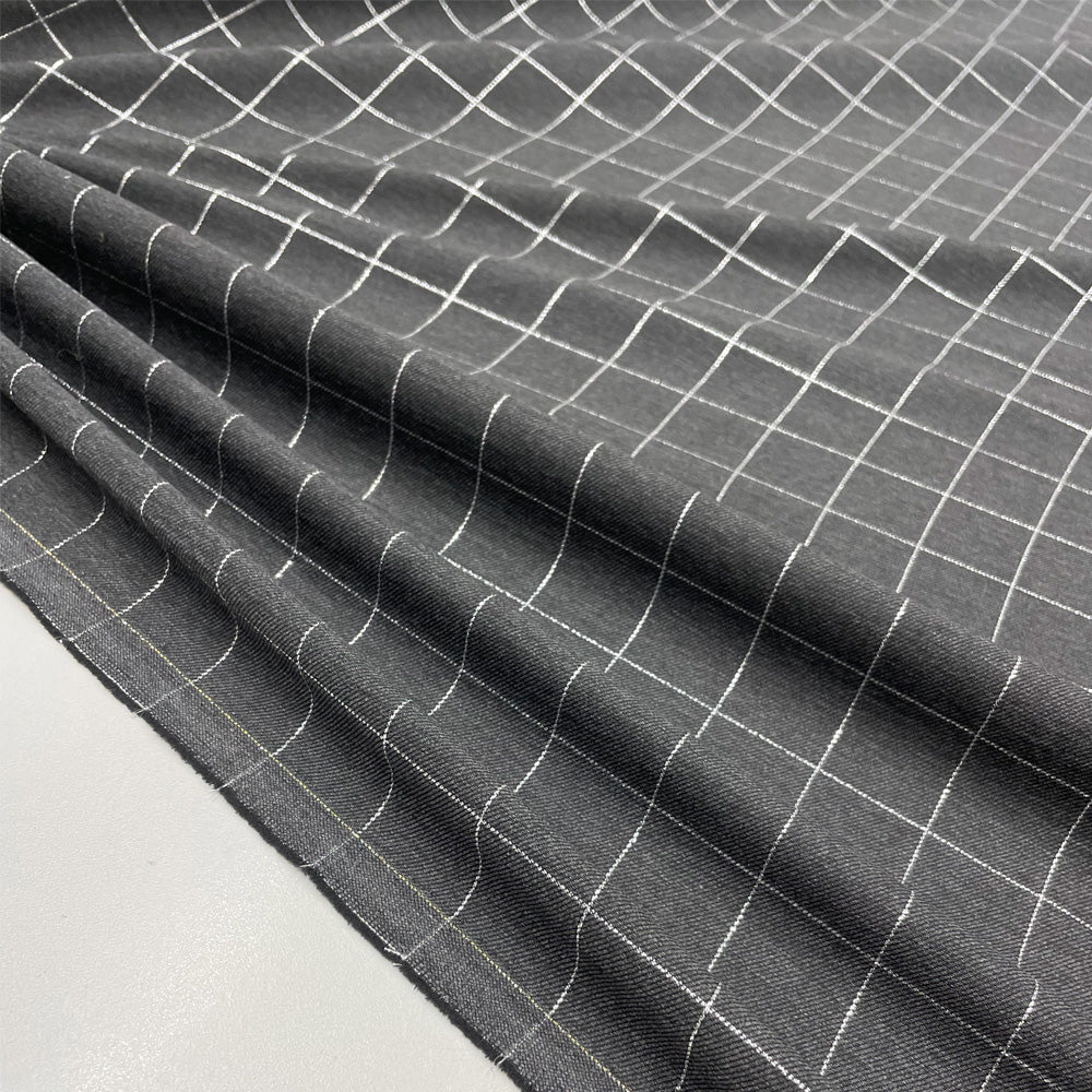 Tissu Tailleur, Viscose Stretch - Carreaux, Columbus