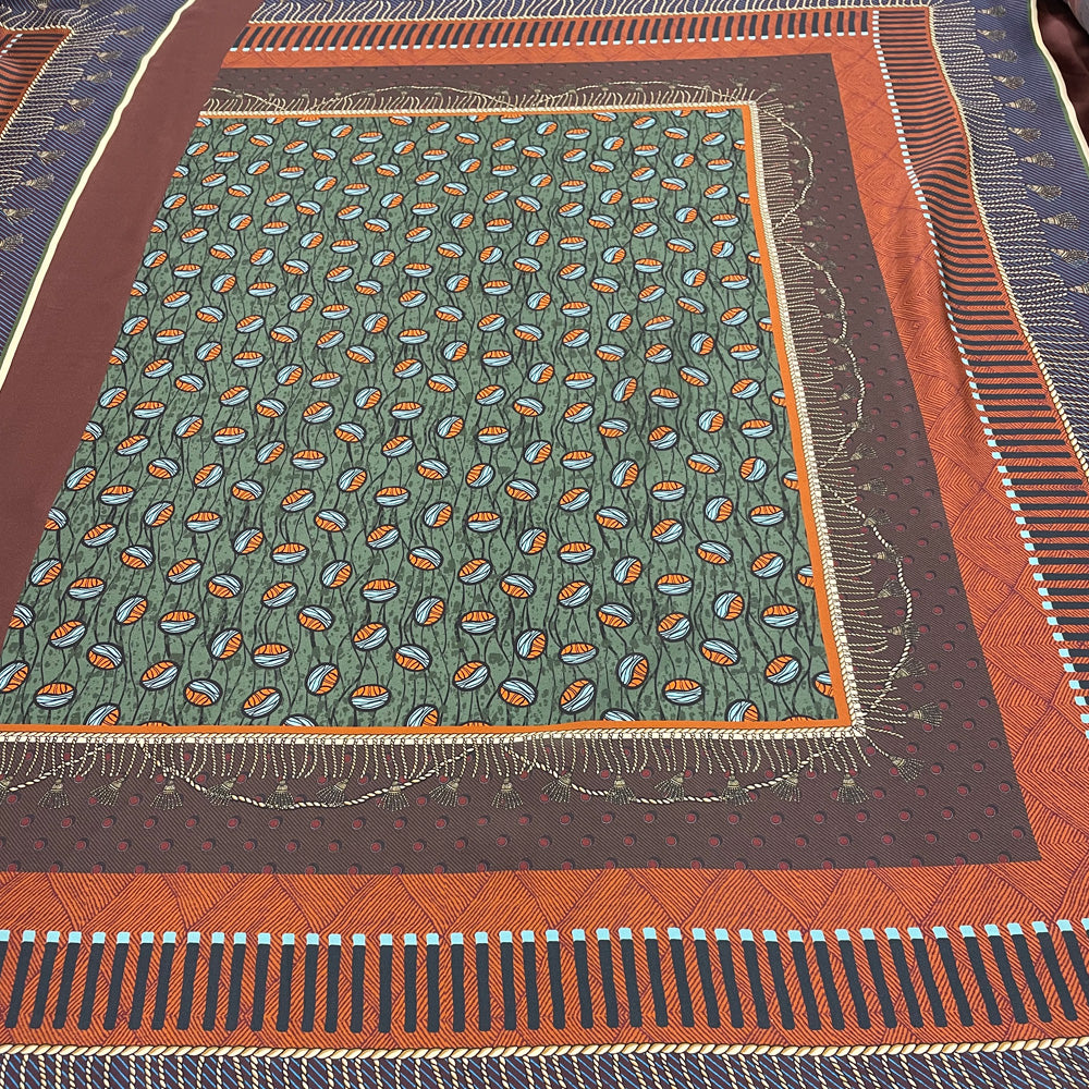 Carré Satin, Soie - Imprimé, Gocciato