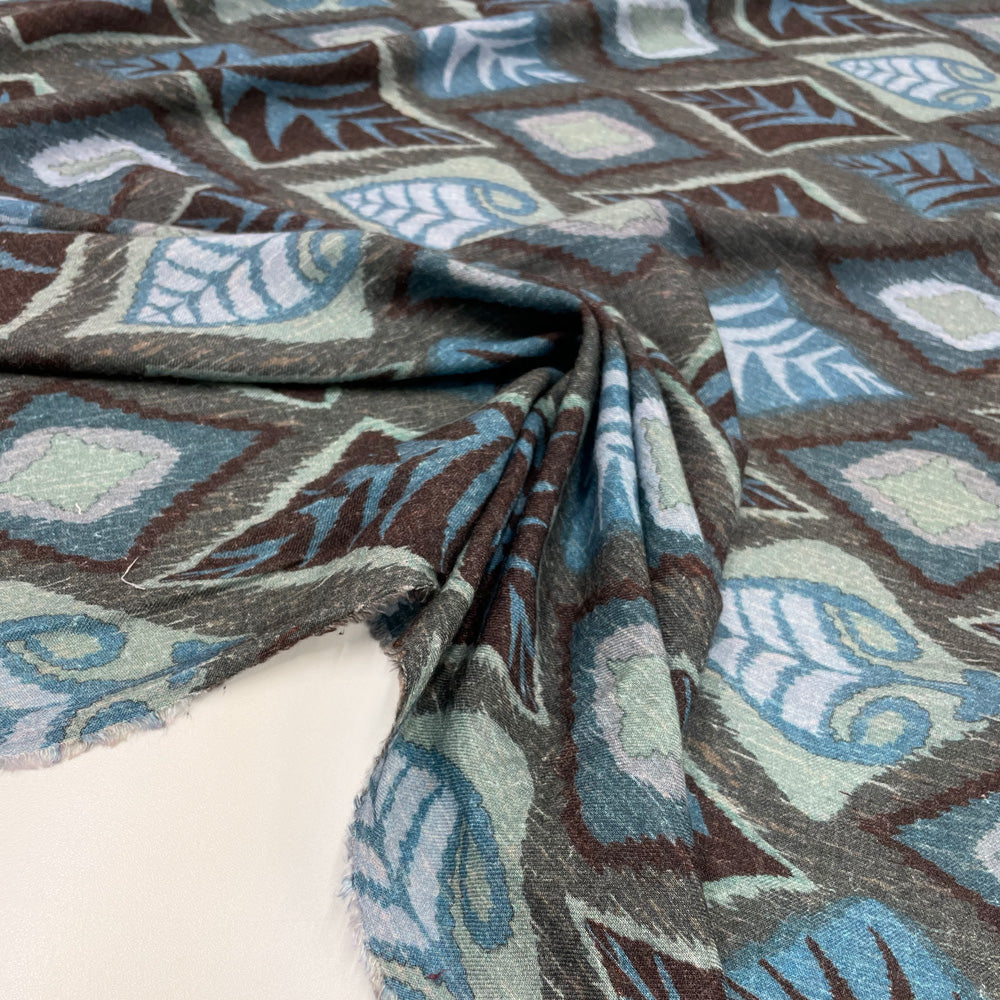 Tissu flanelle, Viscose - Abstrait, Acero