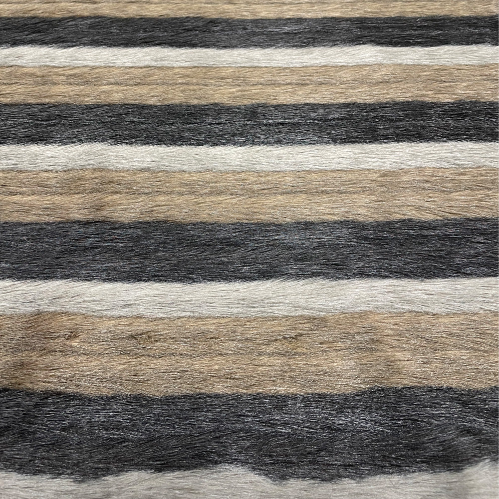 Tissu fourrure, poils courts - Rayé, Fantasia