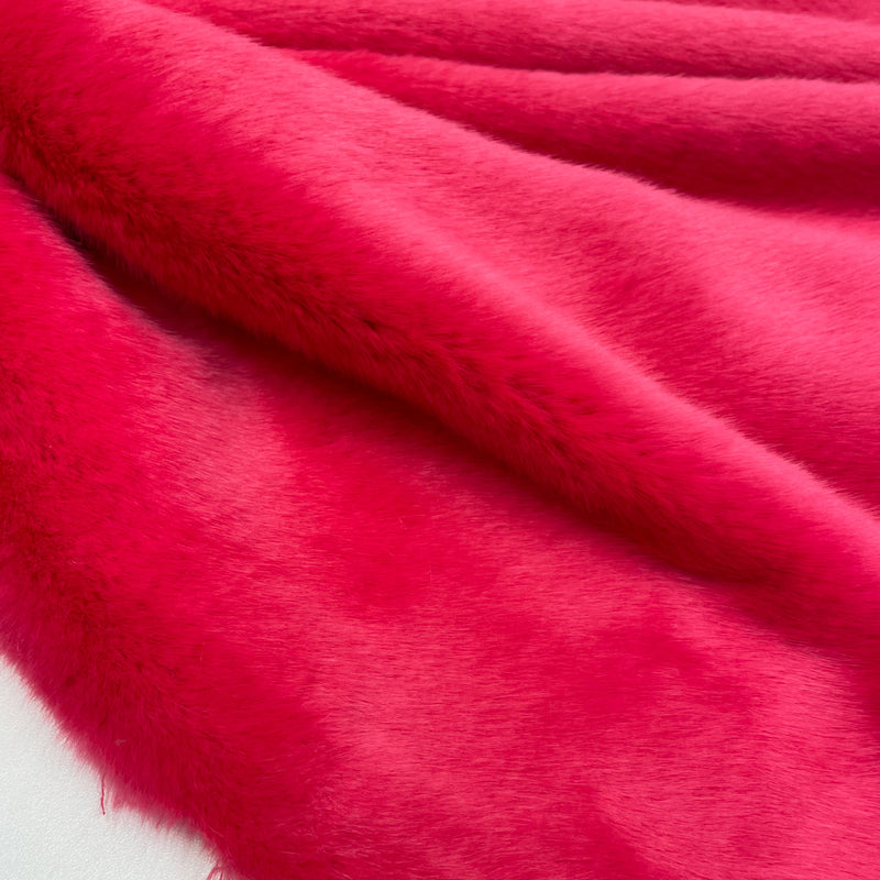 Furry fabric, ecological - Pink, Seven