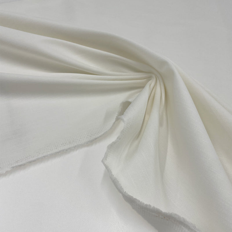 Tissu denim stretch, coton - blanc, Nino
