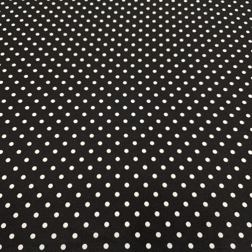 Twill fabric, Polyester - White dots, Daumesnil