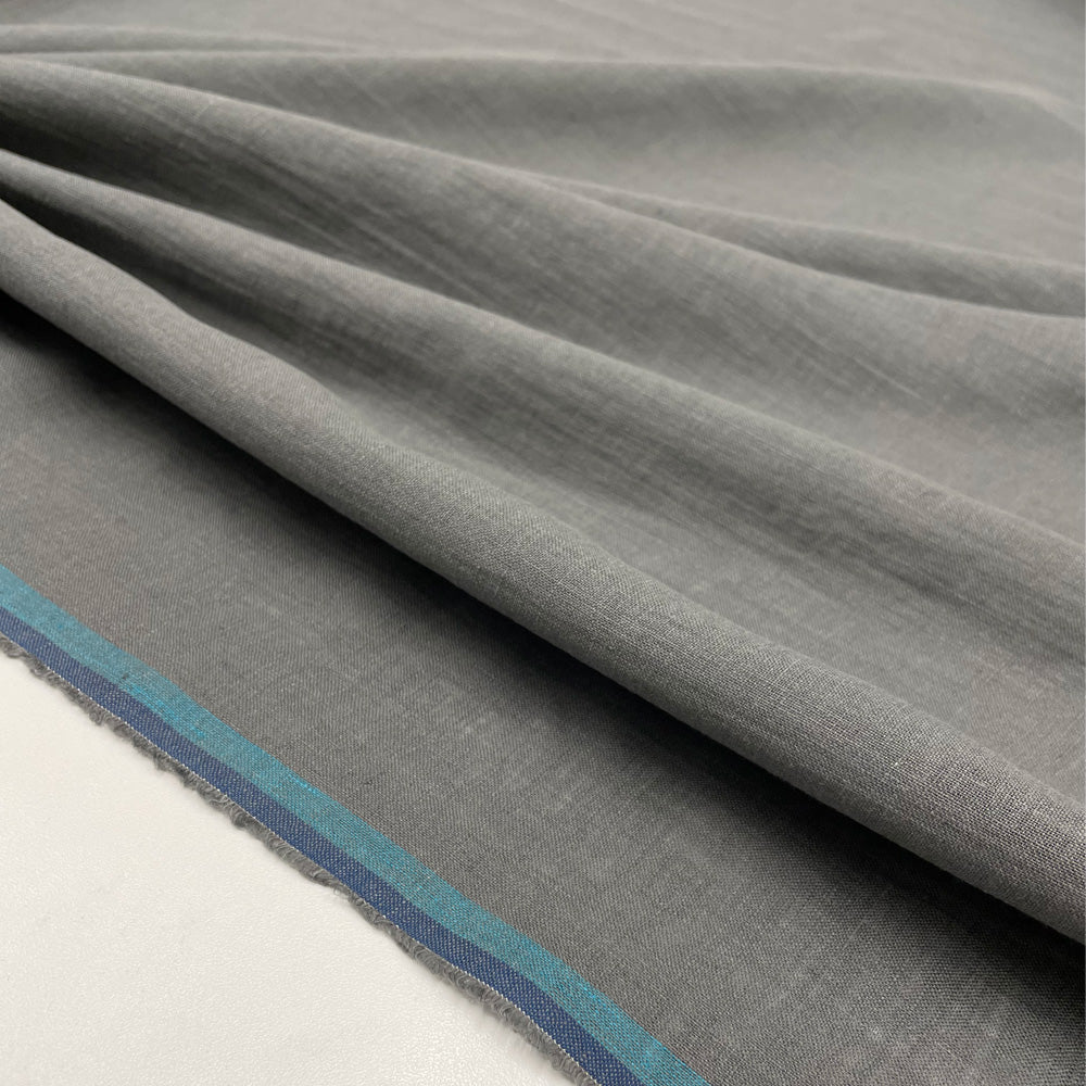 Tissu lin lavé - Gris, Emile