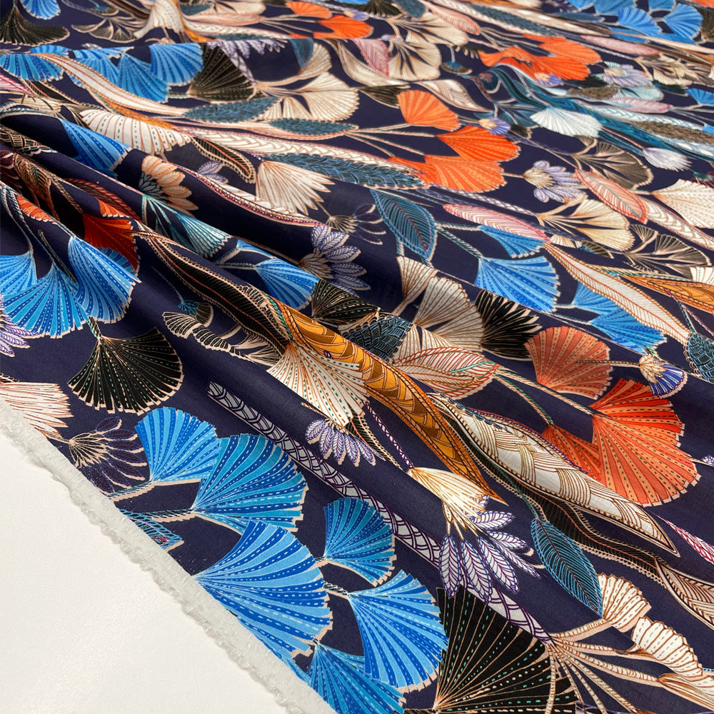 Tissu Lin Lavé Rayonne écolab - Tropical, Egitto