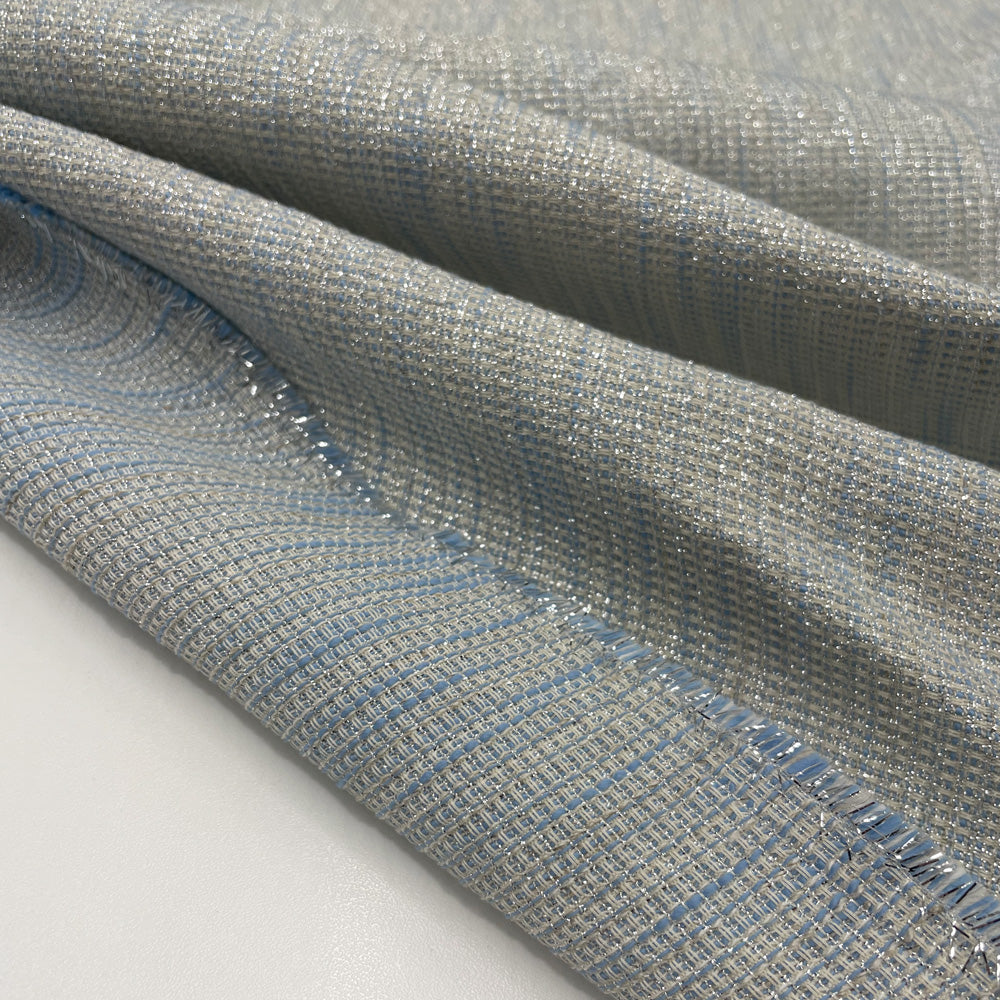 Tissu Tweed, Lin Coton - Métallisé, Lúcio
