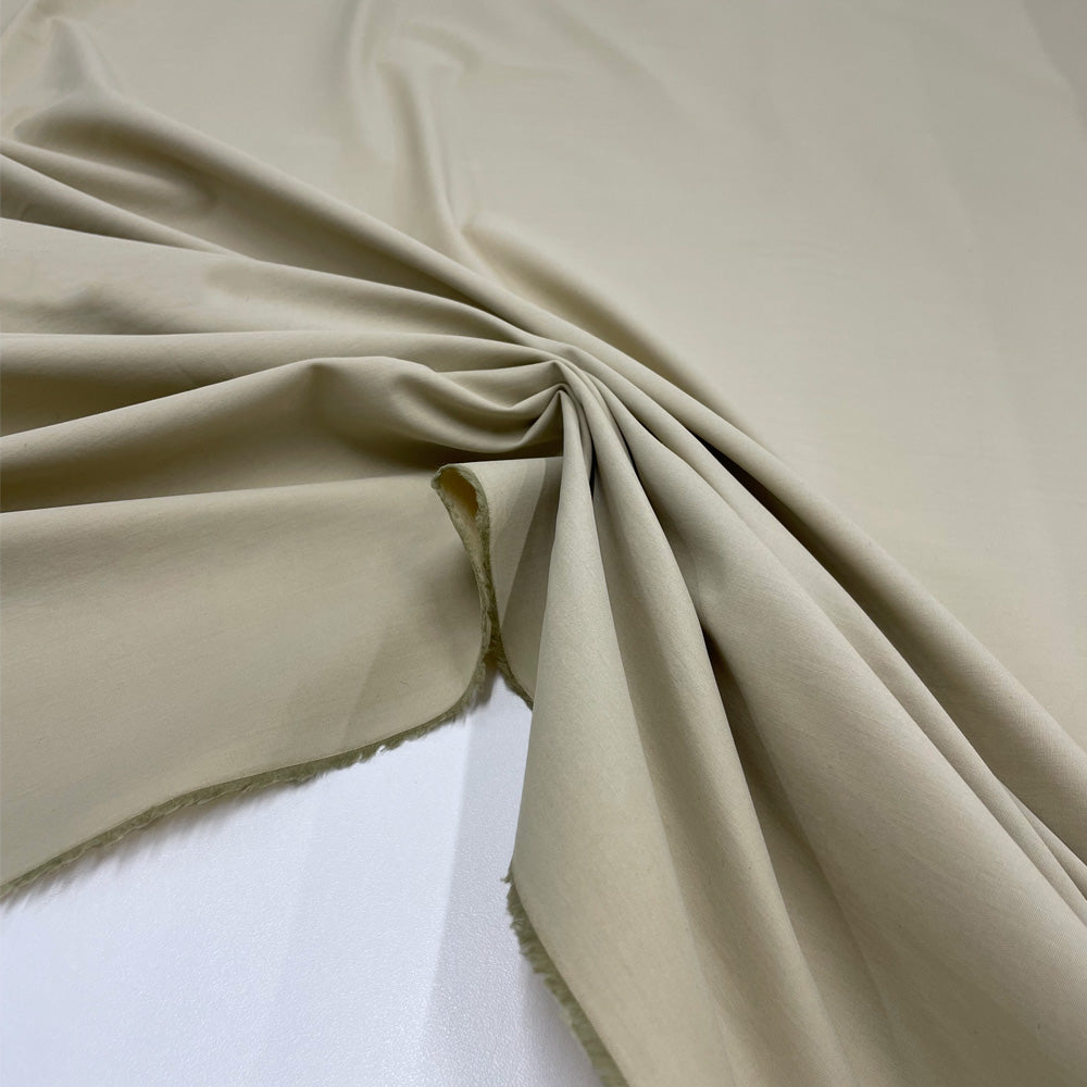 Tissu Popeline, Coton - Beige Mica