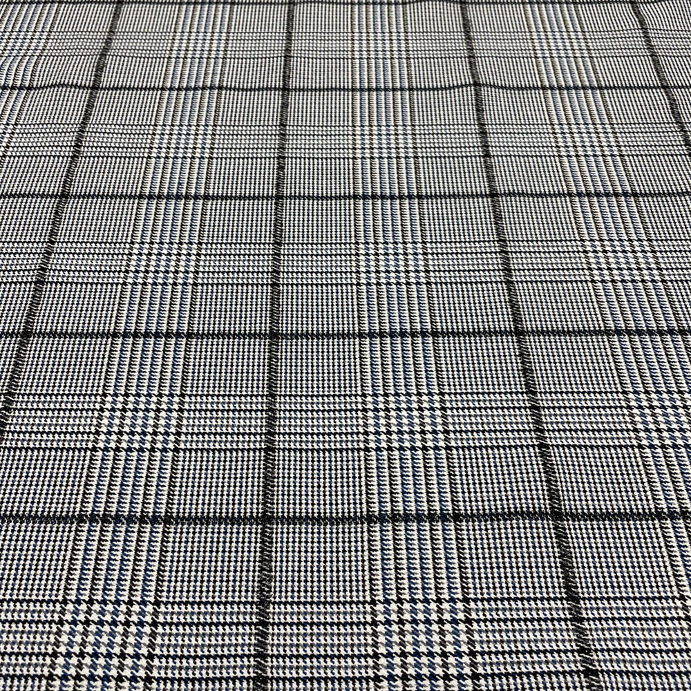 Tissu tailleur, viscose - Carreaux, Frick