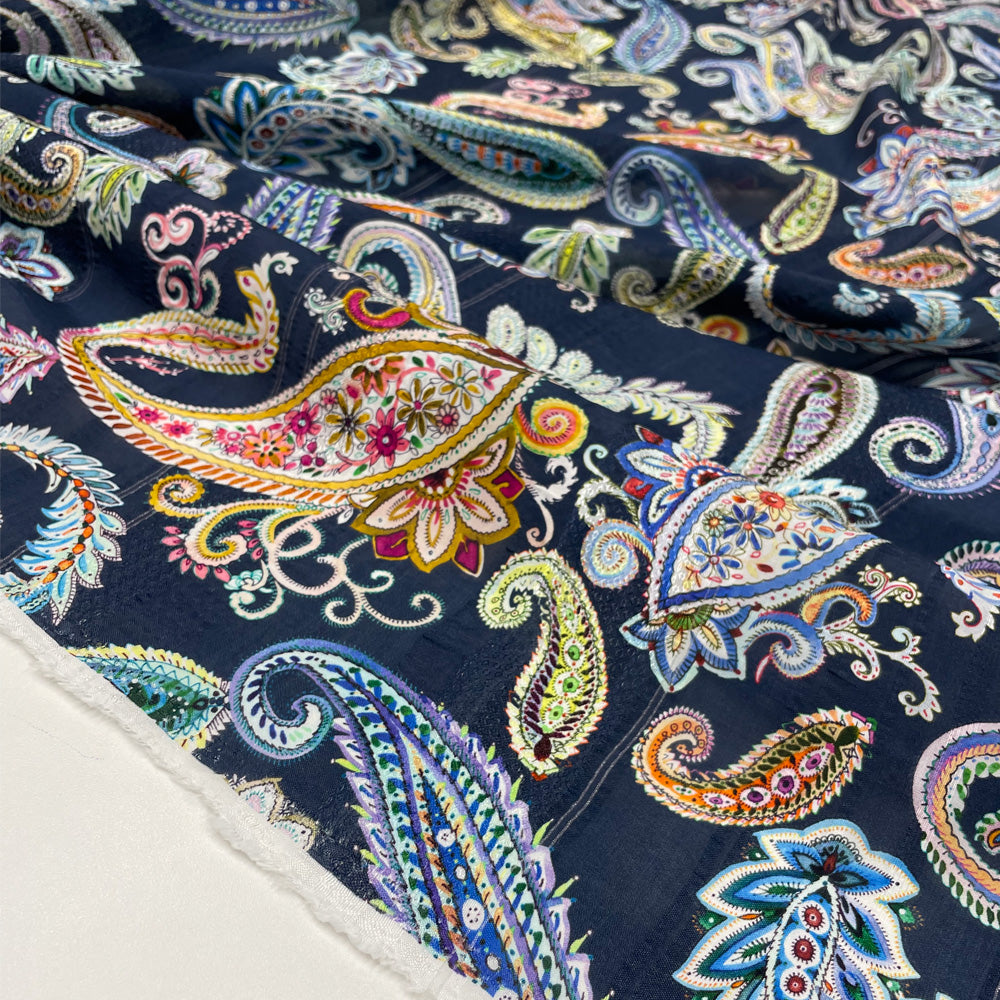 Tissu Rayonne - Cachemire, Indù