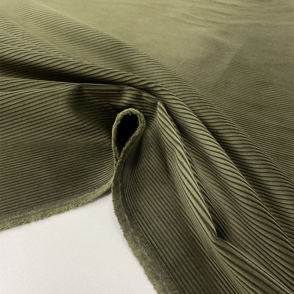 Tissu Velours Côtelé, Coton - Côtes 500, Bosco