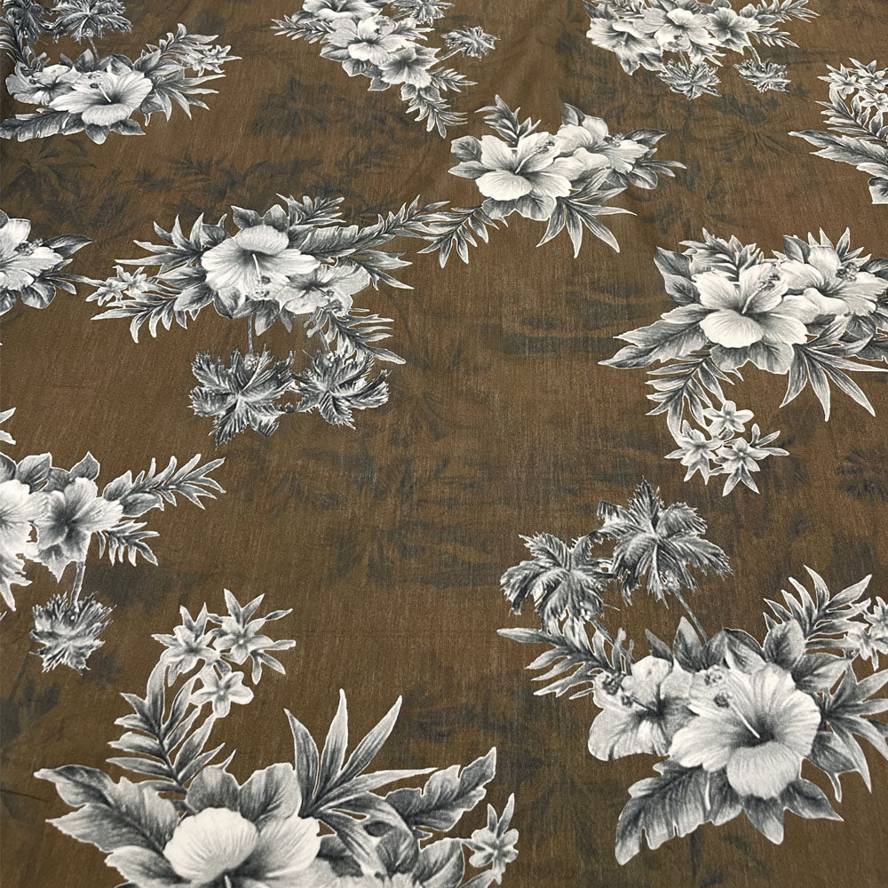 Tissu Voile, Coton et Soie - Floral, Tivion