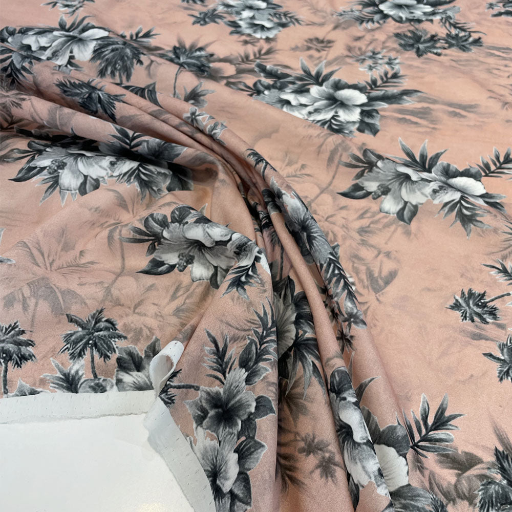 Tissu Voile, Coton et Soie - Floral, Tivion