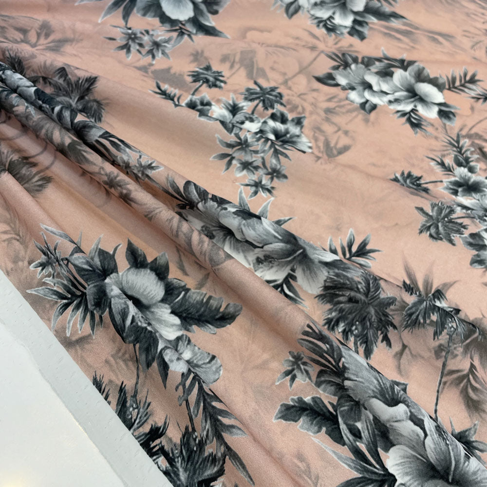 Tissu Voile, Coton et Soie - Floral, Tivion