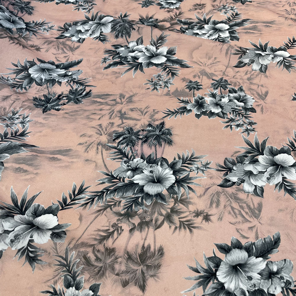 Tissu Voile, Coton et Soie - Floral, Tivion